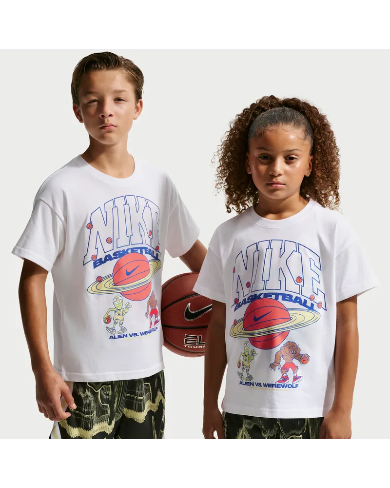 Nike Aliens vs Werewolves" Basketball-T-Shirt (Kinder) - Weiß Weiß