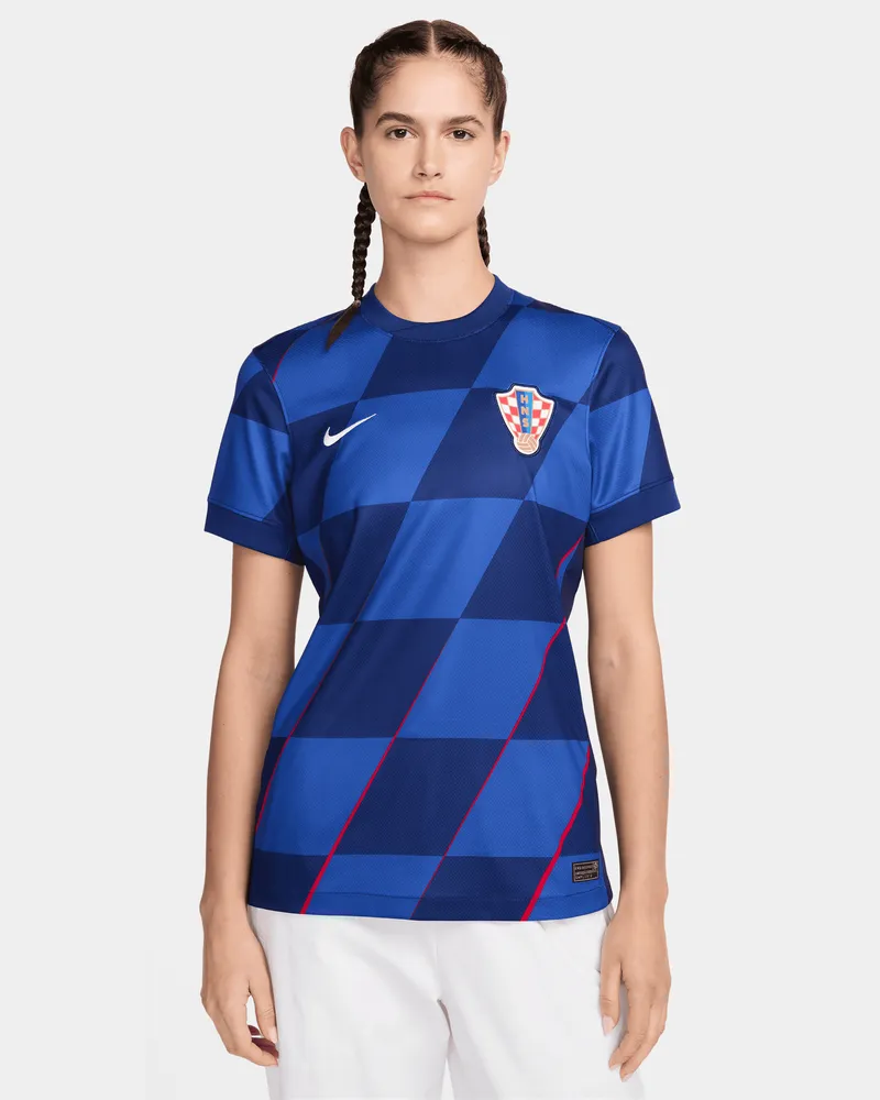 Nike Kroatien 2024/25 Stadium Away  Replica Fußballtrikot mit Dri-FIT-Technologie für Damen - Blau Blau