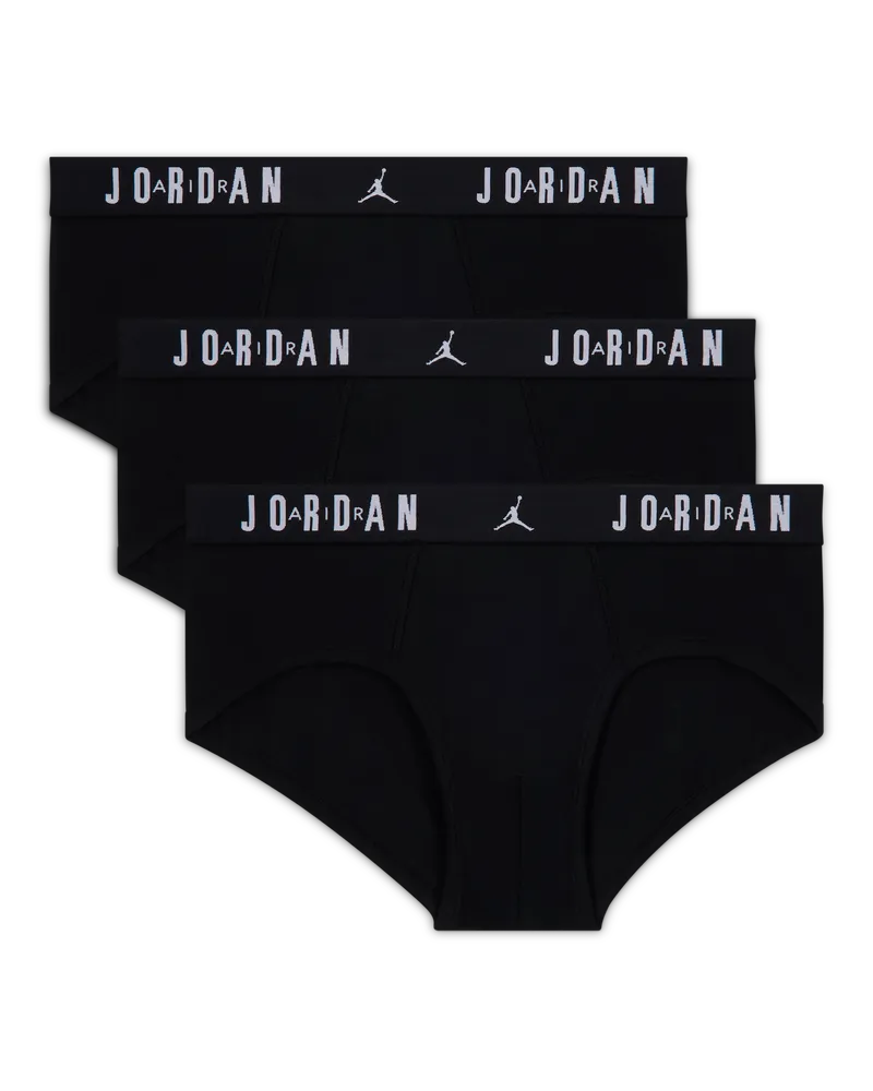 Jordan Slips aus Baumwolle (ältere Kinder; 3er-Pack) - Schwarz Schwarz