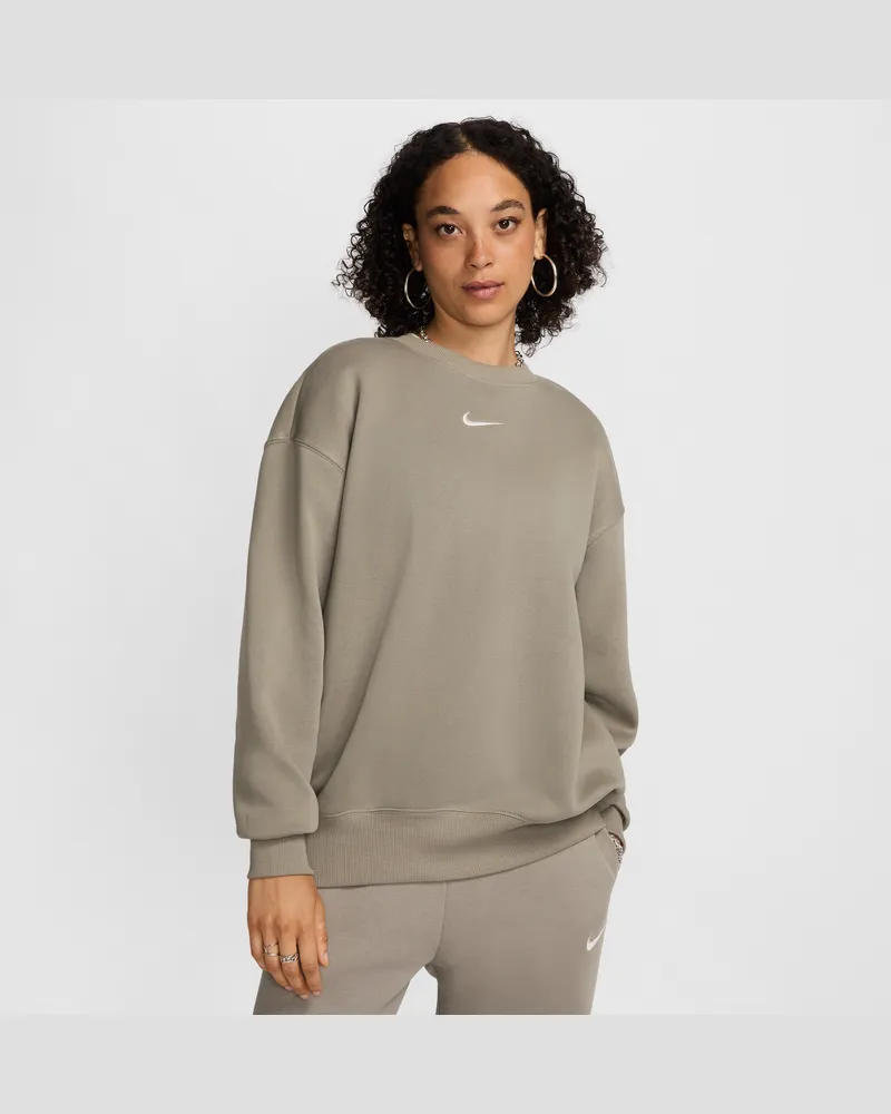 Nike Sportswear Phoenix Fleece Oversize-Damen-Sweatshirt mit Rundhalsausschnitt - Grün Grün