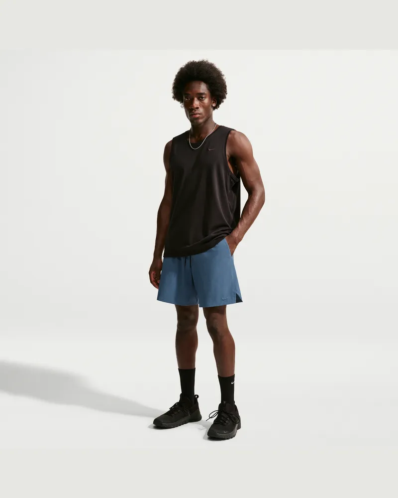 Nike Unlimited vielseitige Dri-FIT Herrenshorts ohne Futter (ca. 18 cm) - Blau Blau