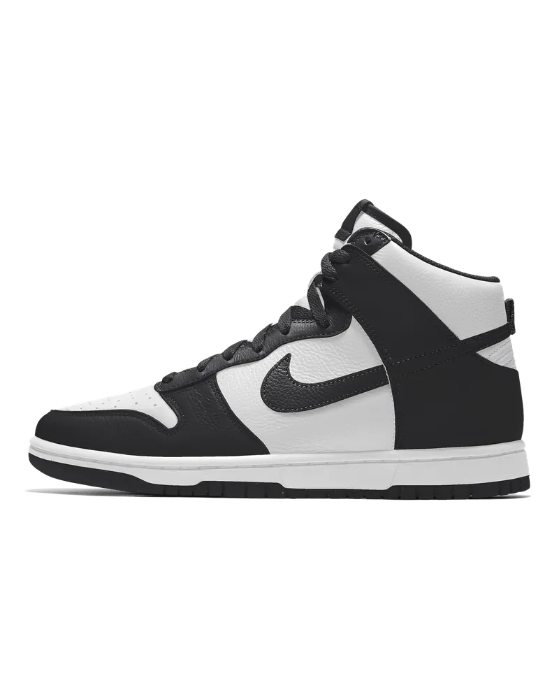 Nike Dunk High By You personalisierbarer Damenschuh - Schwarz Schwarz