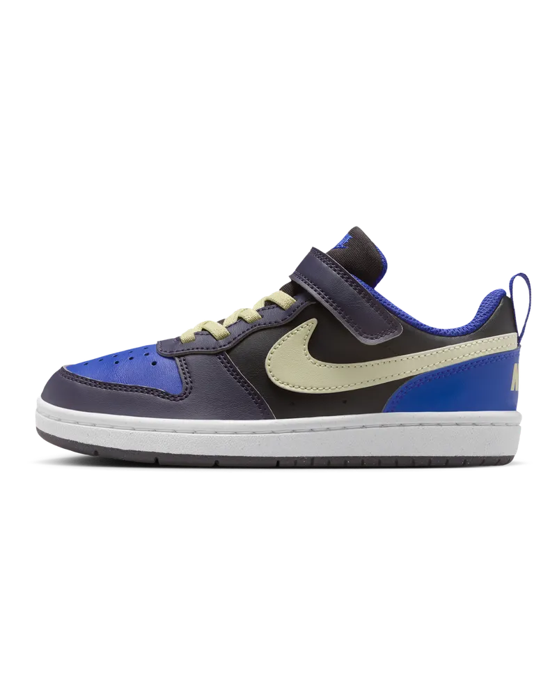 Nike Court Borough Low Recraft Schuh für jüngere Kinder - Schwarz Schwarz
