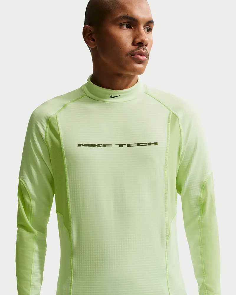 Nike Tech Funktionsunterwäsche-Longsleeve (Herren) - Gelb Gelb