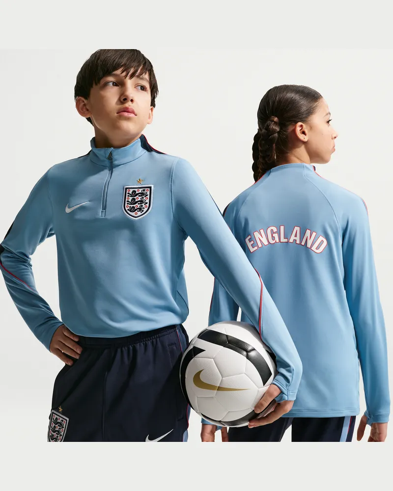 Nike England Strike  Dri-FIT Fußball-Drill-Oberteil für ältere Kinder - Blau Blau