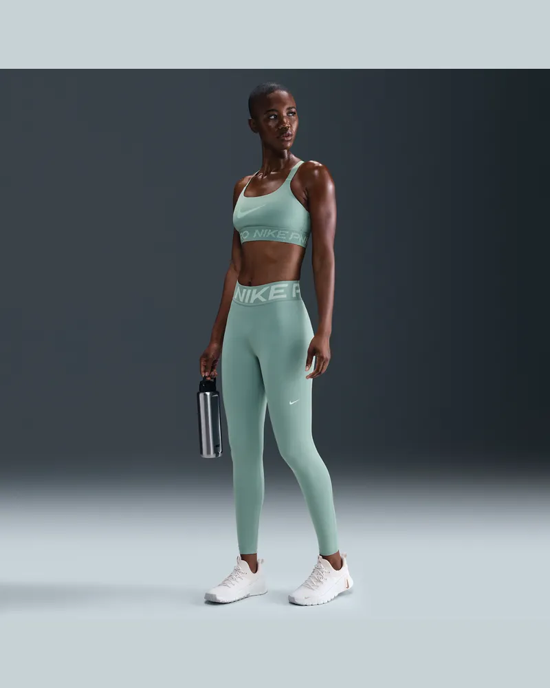 Nike Pro Sculpt Leggings in voller Länge mit hohem Bund (Damen) - Grün Grün