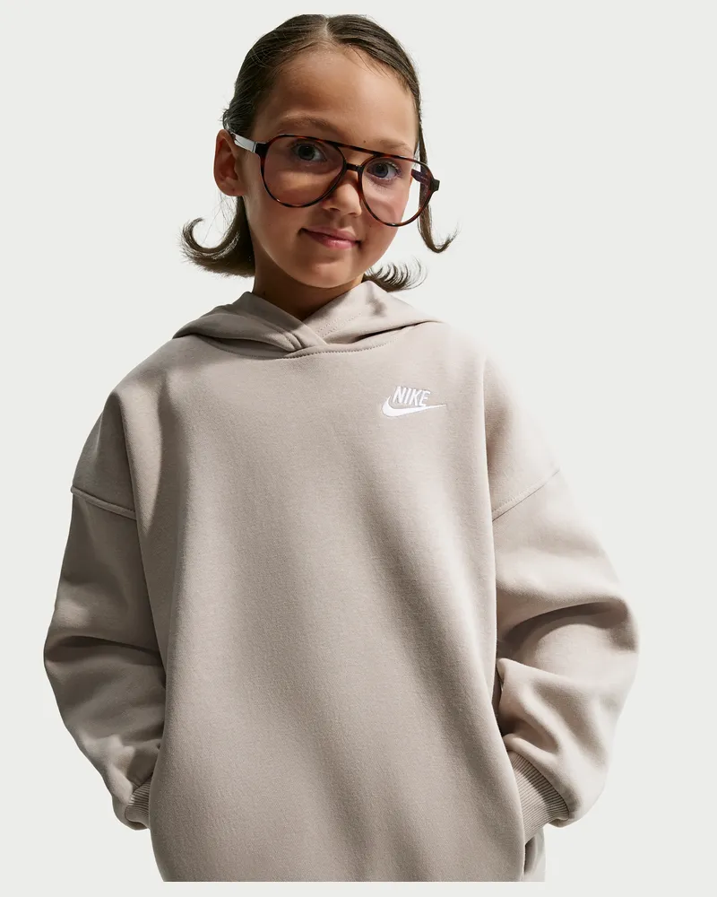 Nike Club Fleece Oversize-Hoodie (ältere Kinder) - Braun Braun