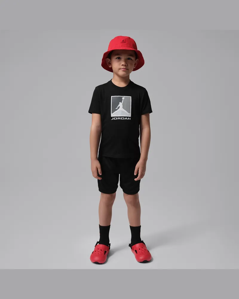Jordan Brooklyn Baseline Mesh Shorts-Set (jüngere Kinder) - Schwarz Schwarz