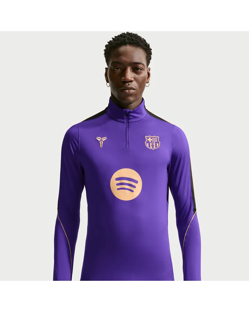 Nike FC Barcelona Strike Elite Auswärtsspiel Kobe Dri-FIT Fußballtraining-Oberteil aus Strickmaterial (Herren) - Lila Lila