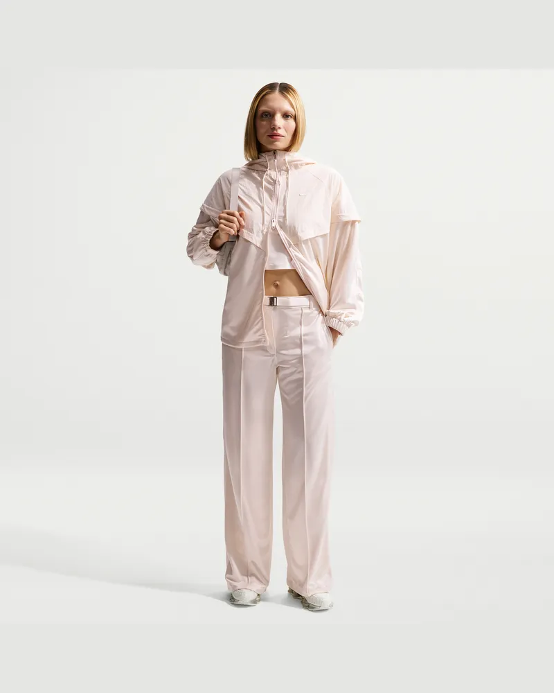 Nike weite Bundfaltenhose mit mittelhohem Bund (Damen) - Weiß Weiß