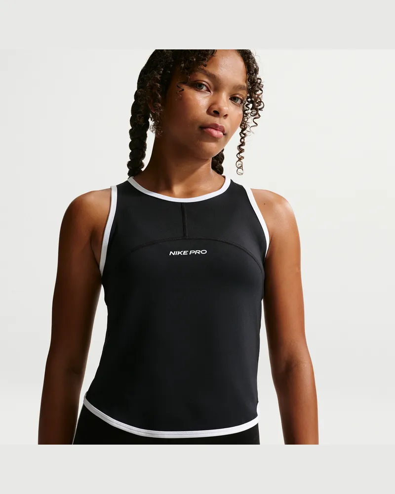 Nike Pro Dri-FIT-Tanktop (Mädchen) - Schwarz Schwarz