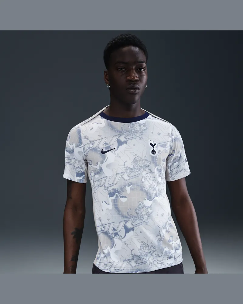 Nike Tottenham Hotspur Academy Pro Home  Dri-FIT kurzärmeliges Pre-Match-Fußballoberteil (Herren) - Weiß Weiß