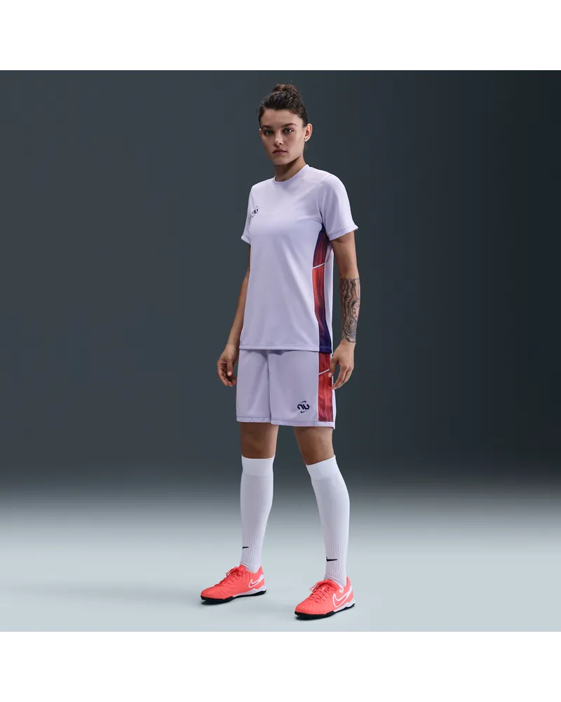 Nike United Academy Dri-FIT Strick-Fußballshorts (Damen) - Lila Lila