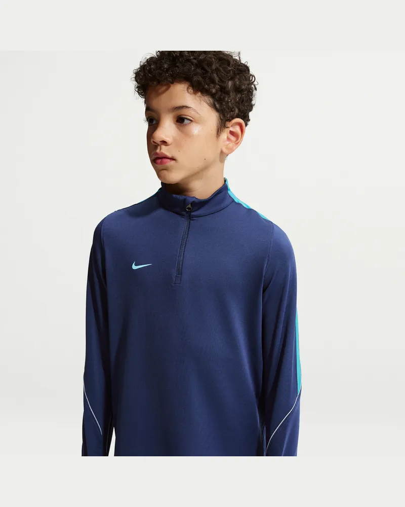 Nike Strike Dri-FIT Fußball-Drill-Oberteil aus Strickmaterial (ältere Kinder) - Blau Blau