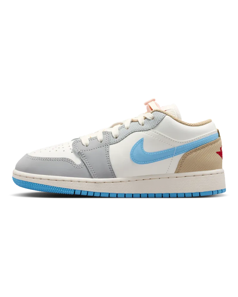 Jordan Air  1 Low Schuh für ältere Kinder - Weiß Weiß