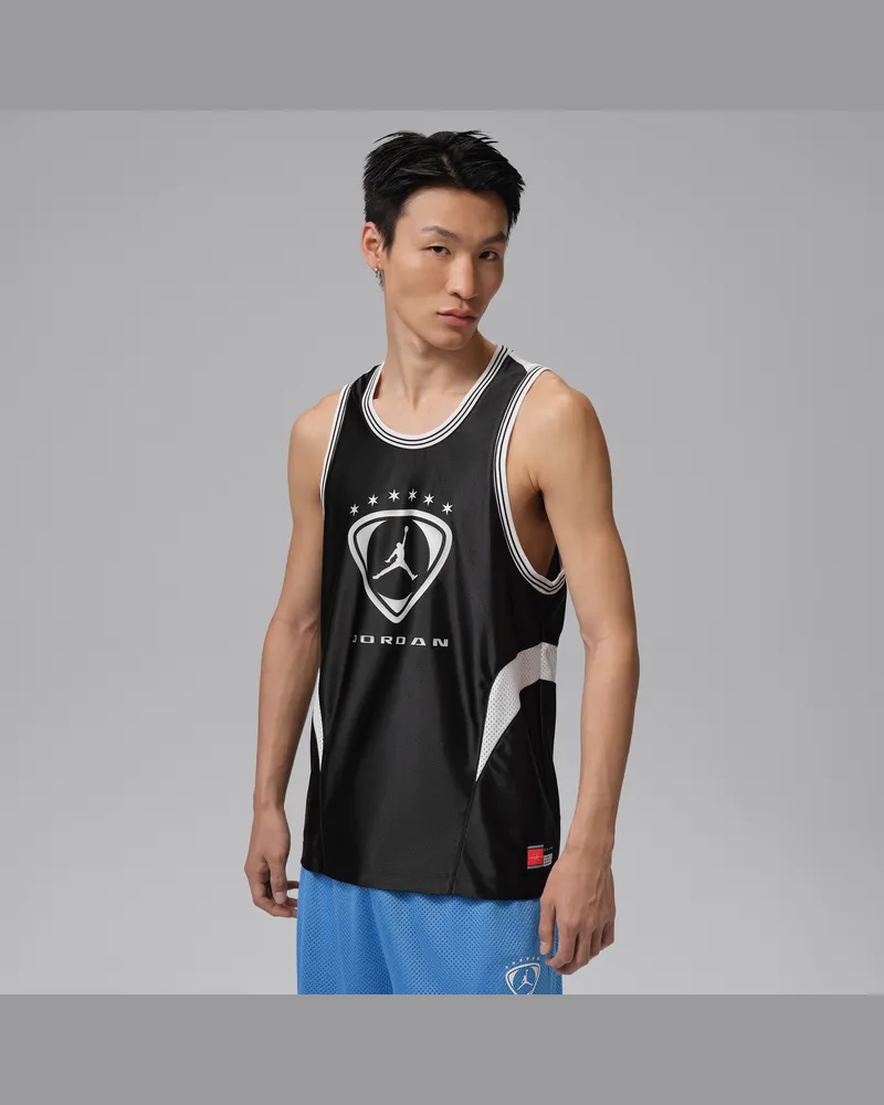 Jordan Brooklyn ärmelloses Trikot (Herren) - Schwarz Schwarz