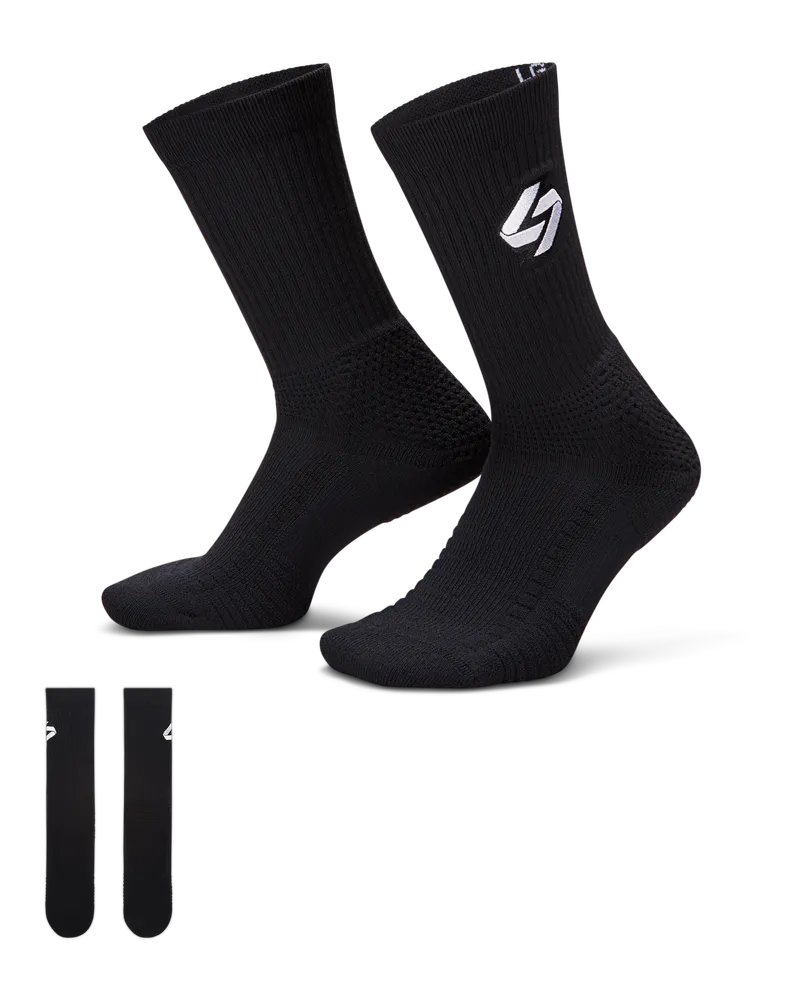 Nike Luka Elite gepolsterte Crew-Socken - Schwarz Schwarz