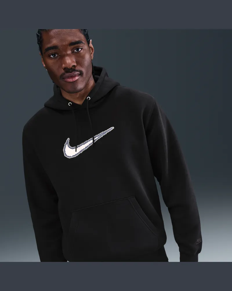 Nike Club Fleece-Hoodie (Herren) - Schwarz Schwarz