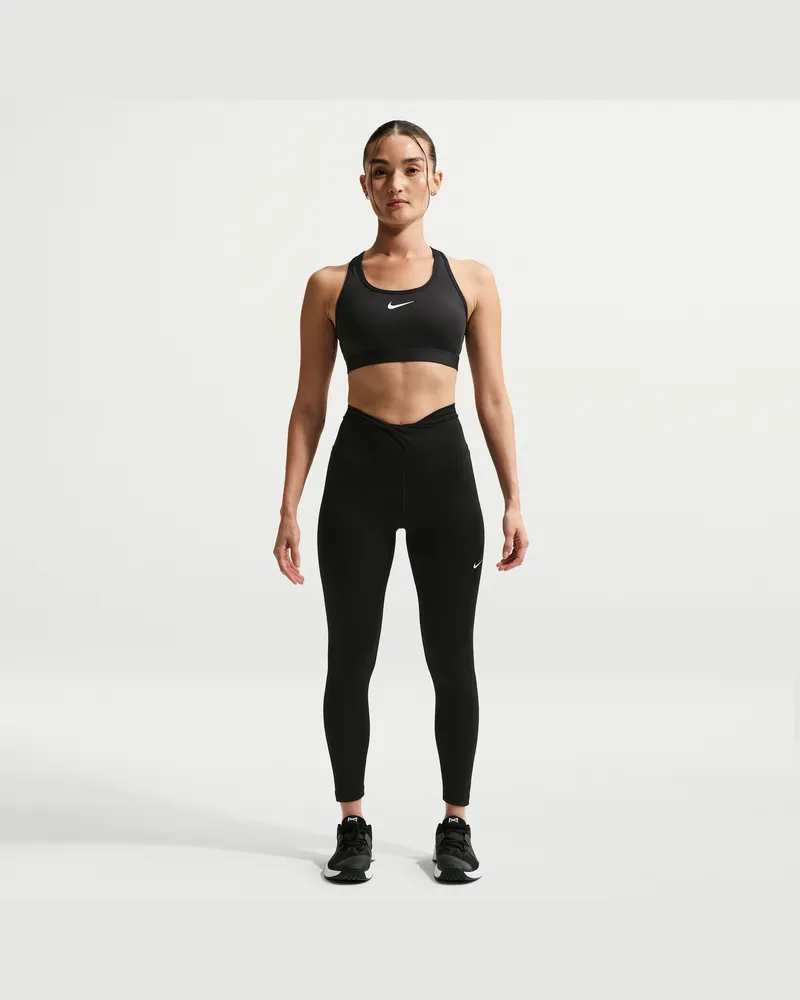 Nike One 7/8-Leggings mit hohem Bund (Damen) - Schwarz Schwarz