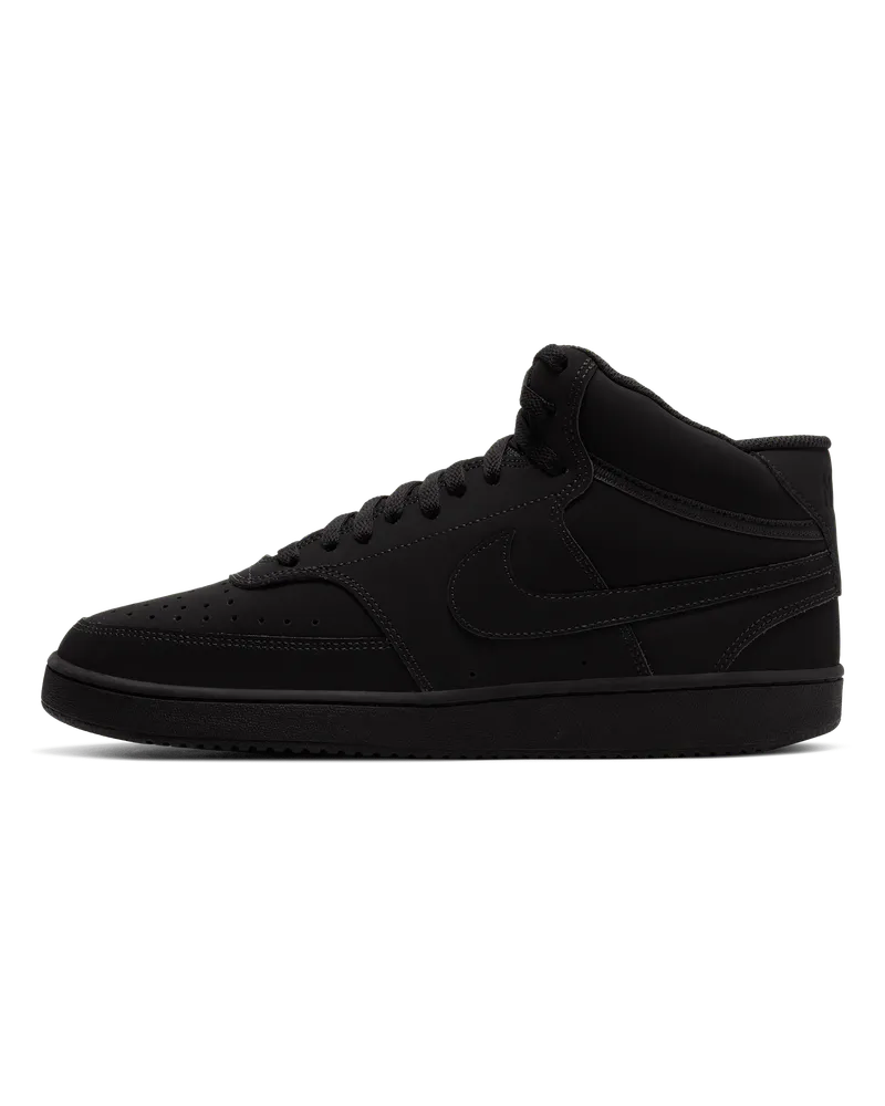 Nike Court Vision Mid Herrenschuh - Schwarz Schwarz