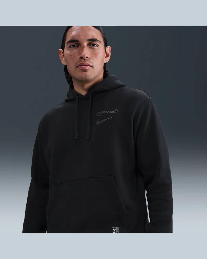 Nike Tottenham Hotspur Club  Fußball-Hoodie (Herren) - Schwarz Schwarz