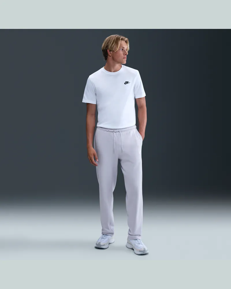 Nike Club French-Terry-Hose mit offenem Saum (Herren) - Grau Grau