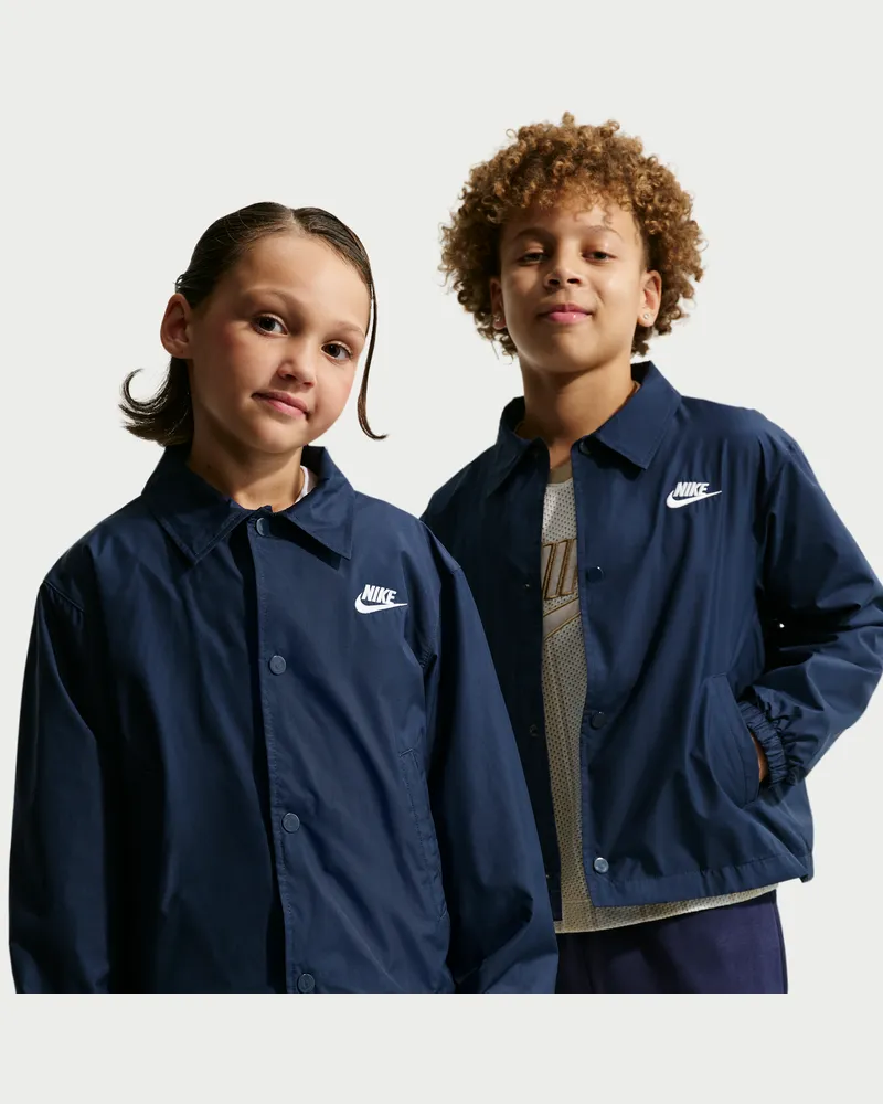 Nike Club Repel Coach-Jacke (ältere Kinder) - Blau Blau