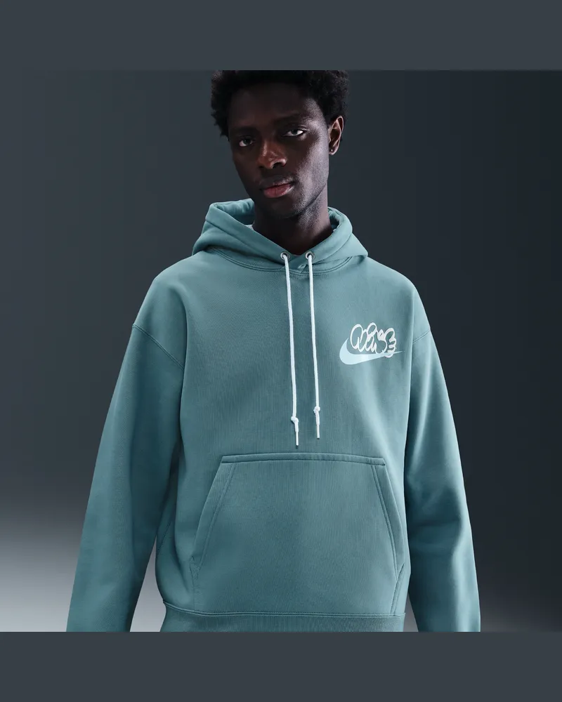 Nike Solo Swoosh Fleece-Hoodie für Herren - Blau Blau