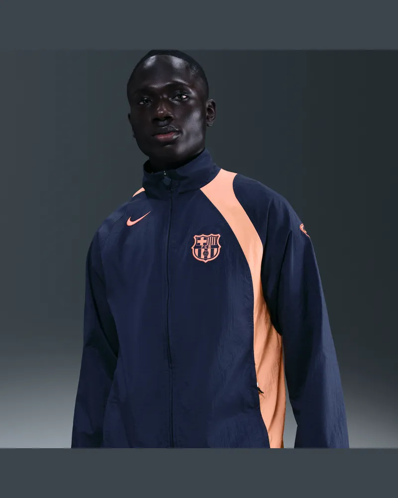 Nike FC Barcelona  Football Total 90 Fußball-Trainingsjacke (Herren) - Blau Blau