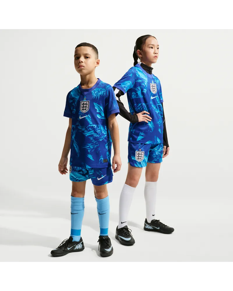 Nike England 2026 Stadium Goalkeeper  Replika-Fußballshorts mit Dri-FIT-Technologie (ältere Kinder) - Blau Blau