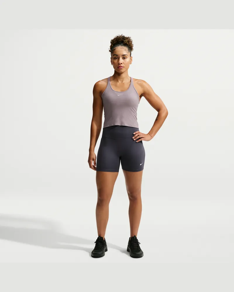 Nike One Bike Shorts mit hohem Bund für Damen (ca. 12,5 cm) - Grau Grau