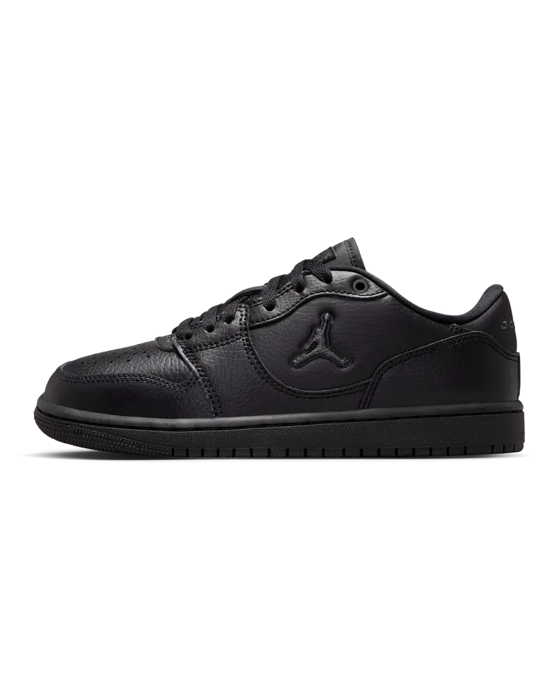 Jordan Court Connect Low Schuh (ältere Kinder) - Schwarz Schwarz