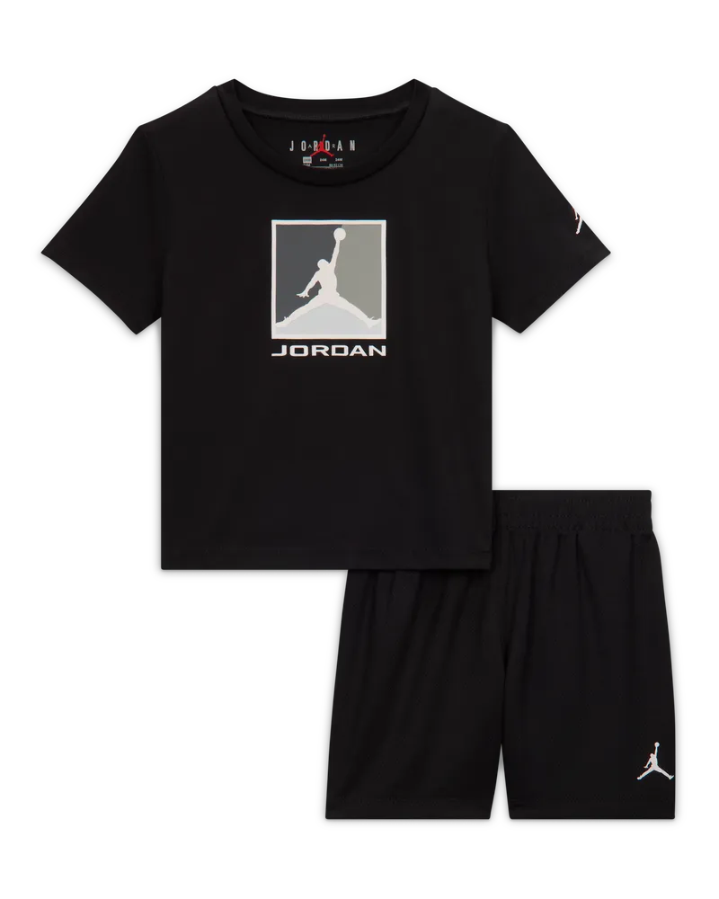 Jordan Baby Brooklyn Baseline Mesh Shorts-Set - Schwarz Schwarz