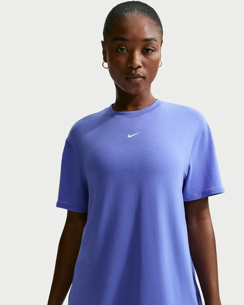 Nike One Relaxed Dri-FIT-Kurzarmshirt für Damen - Blau Blau