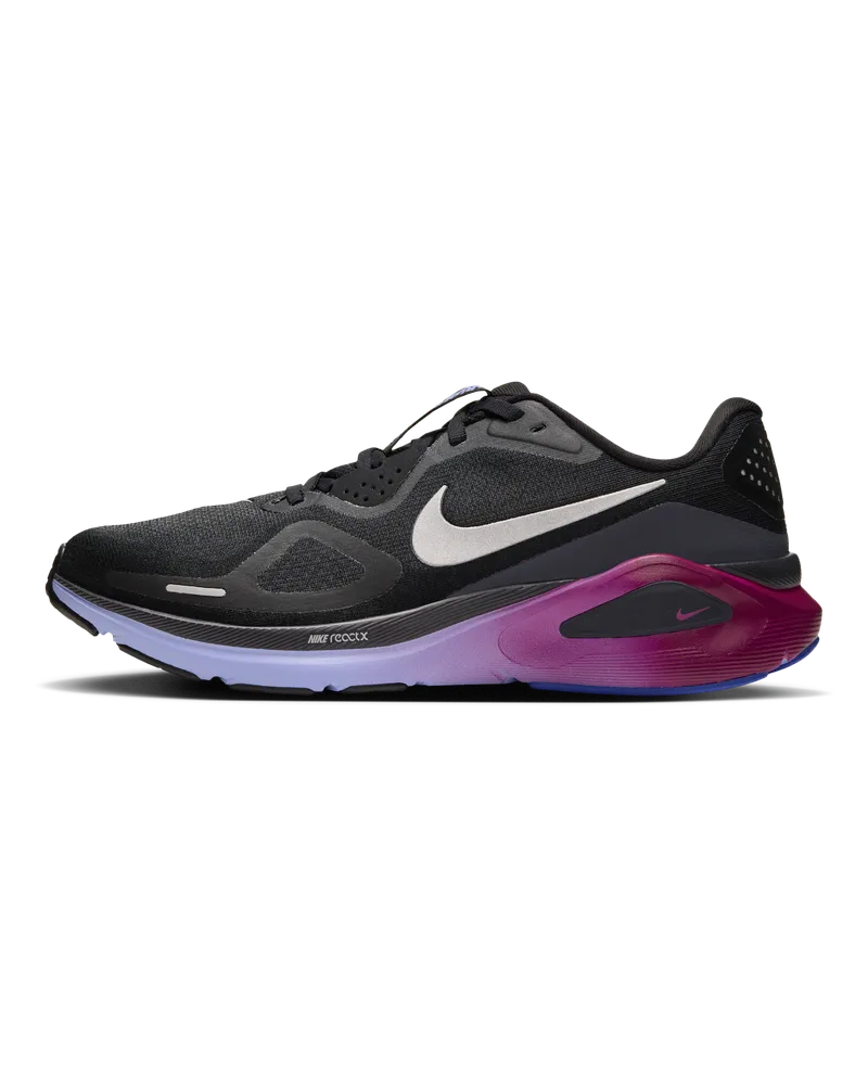 Nike Structure 26 Straßenlaufschuh (Damen) - Schwarz Schwarz