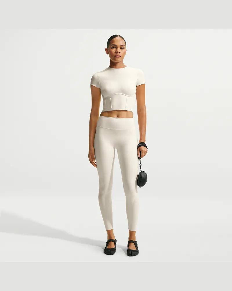 Nike SKIMS Leggings mit 66 cm hohem Bund und mattem Material (Damen) - Weiß Weiß