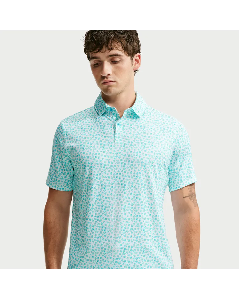 Nike Velocity Dri-FIT Golf-Poloshirt mit Mikro-Print (Herren) - Blau Blau