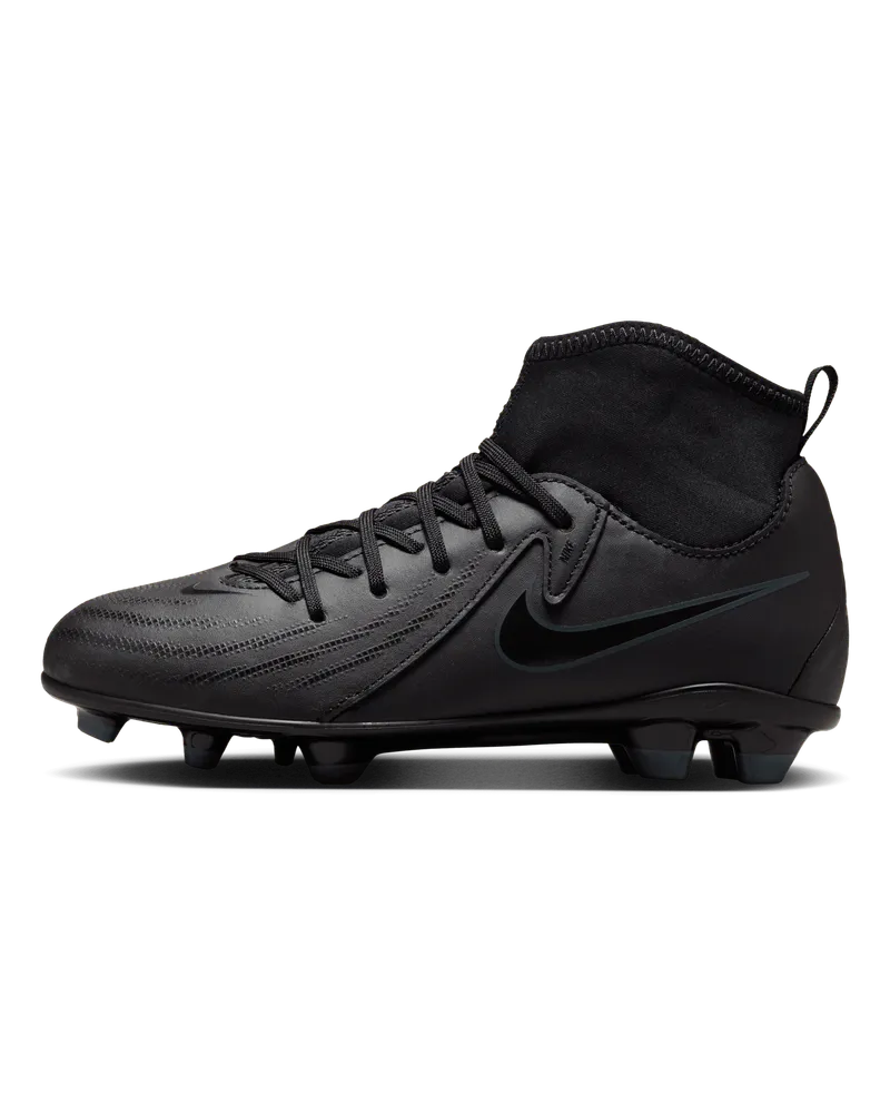 Nike Jr. Phantom Luna 2 Club High-Top-Fußballschuh für verschiedene Böden für jüngere/ältere Kinder - Schwarz Schwarz