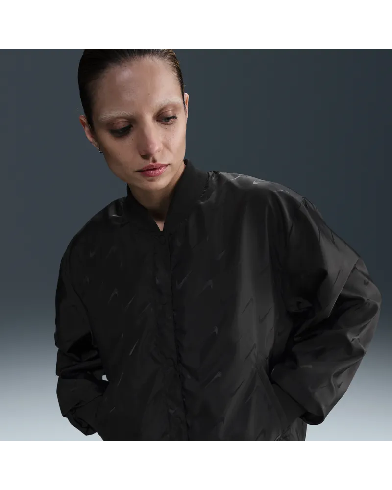 Nike Sportswear Destroyer Oversize-Jacke mit Monogramm (Damen) - Schwarz Schwarz