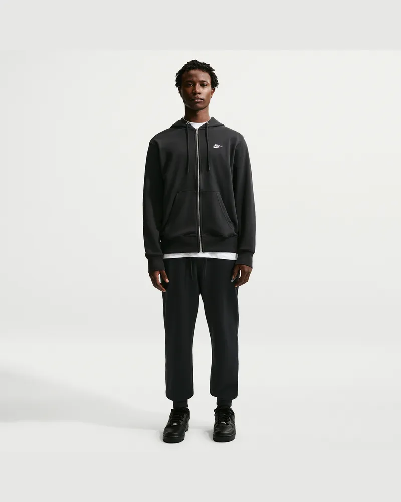 Nike Club Jogger aus French-Terry (Herren) - Schwarz Schwarz