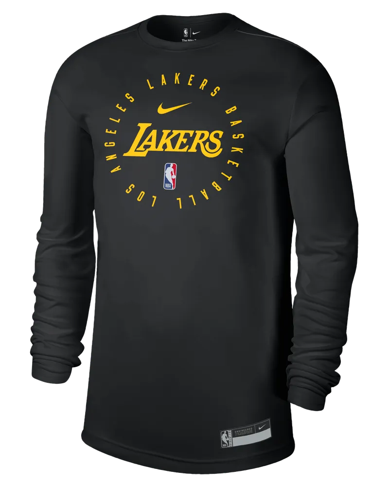 Nike Los Angeles Lakers  Dri-FIT NBA Longsleeve (Herren) - Schwarz Schwarz