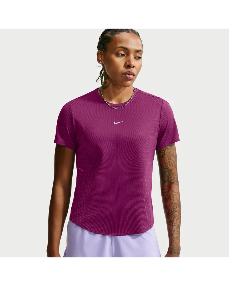 Nike Swift Aero-FIT Kurzarm-Laufoberteil (Damen) - Rot Rot