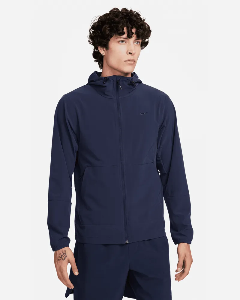 Nike Unlimited vielseitige Repel-Jacke mit Kapuze für Herren - Blau Blau