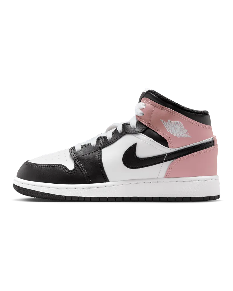 Jordan Air  1 Mid Schuh für ältere Kinder - Weiß Weiß