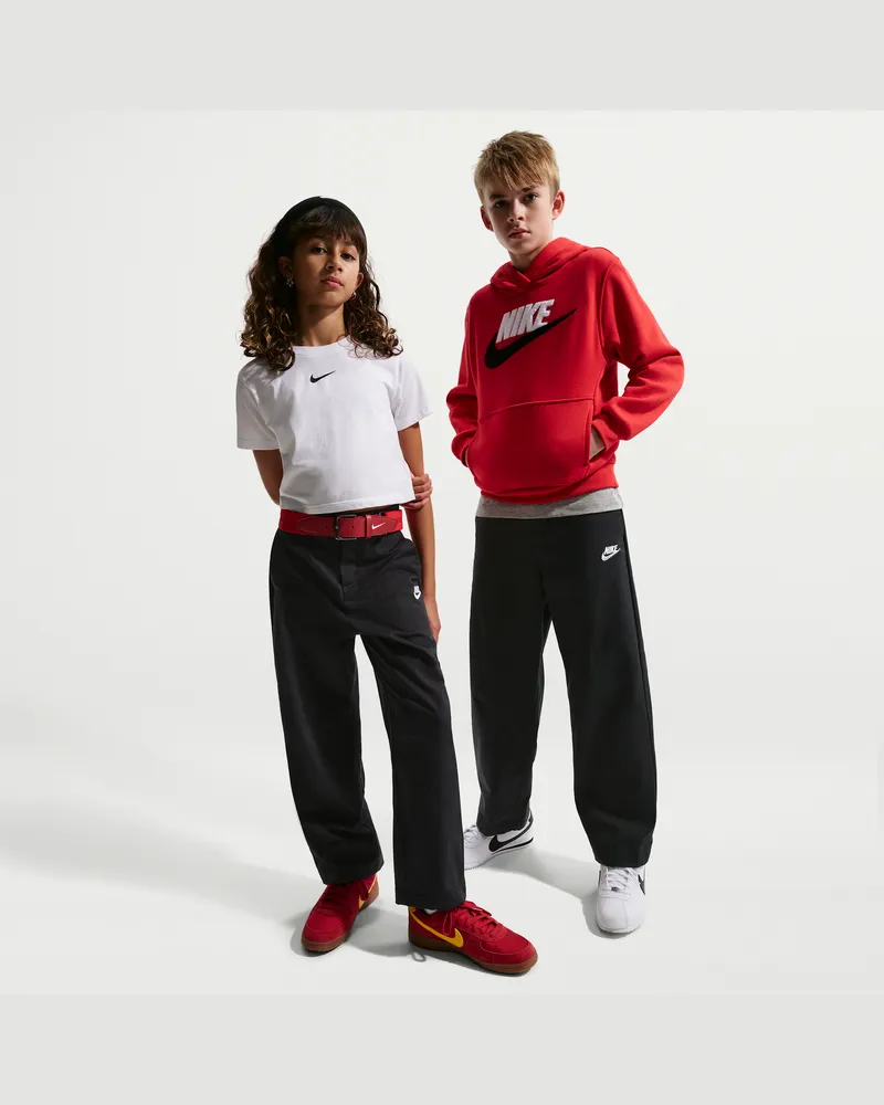 Nike Club Gewebte Alltagshose (ältere Kinder) - Schwarz Schwarz