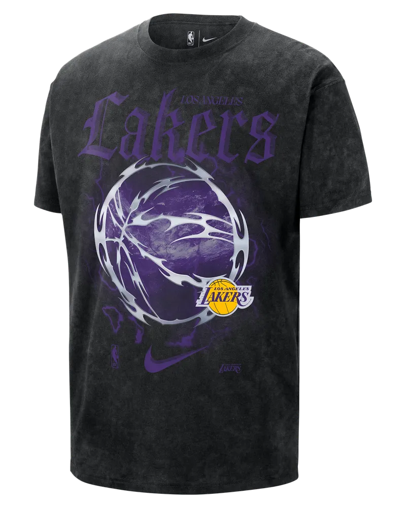 Nike Los Angeles Lakers Courtside "Halloween"  NBA Max90-T-Shirt (Herren) - Schwarz Schwarz