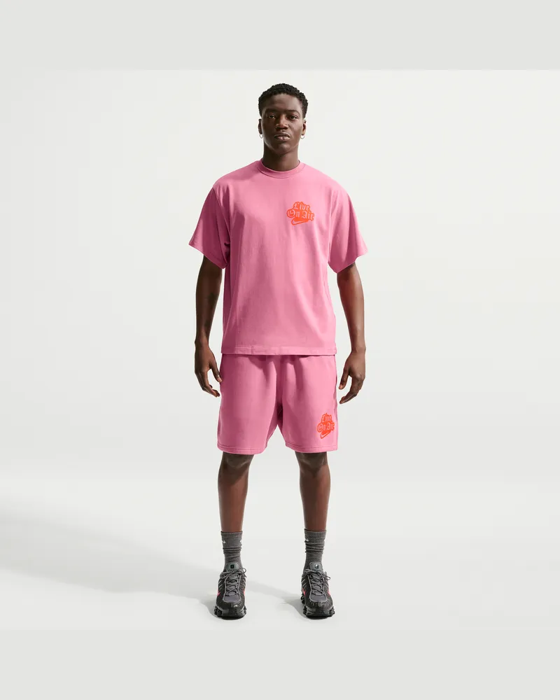 Nike Solo Swoosh Fleece-Shorts für Herren - Pink Pink