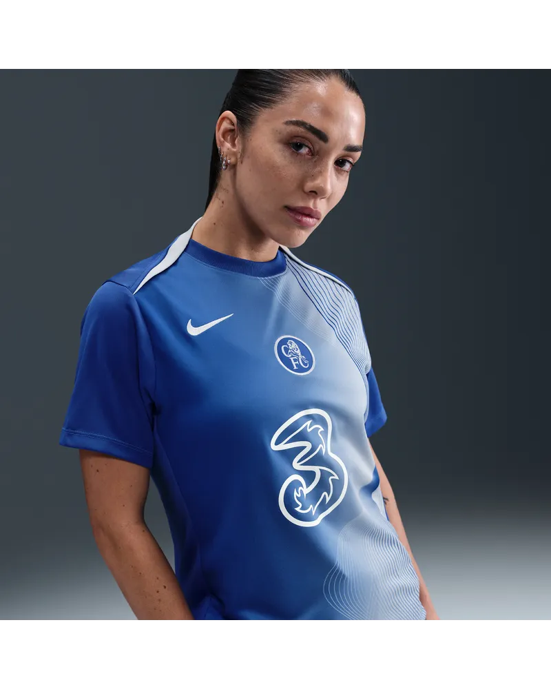 Nike FC Chelsea Academy Pro Third  Dri-FIT Total 90 Pre-Match-Fußballoberteil (Damen) - Blau Blau
