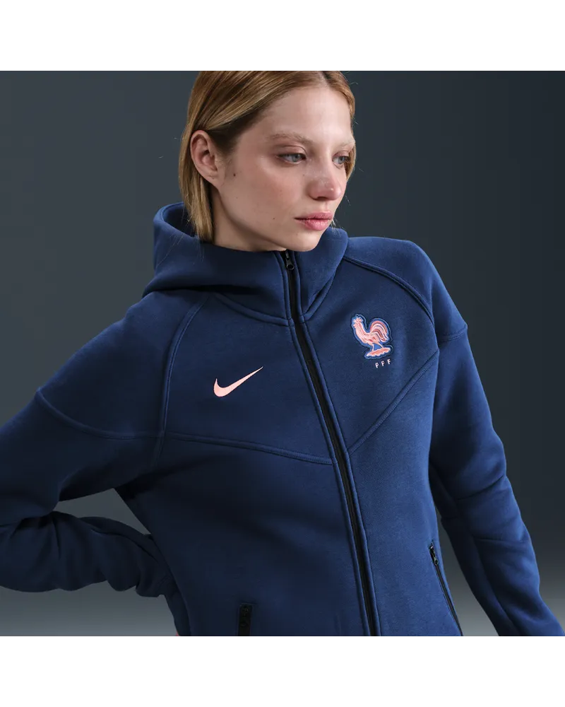 Nike FFF Tech Windrunner  Football Fleece-Kapuzenjacke (Damen) - Blau Blau
