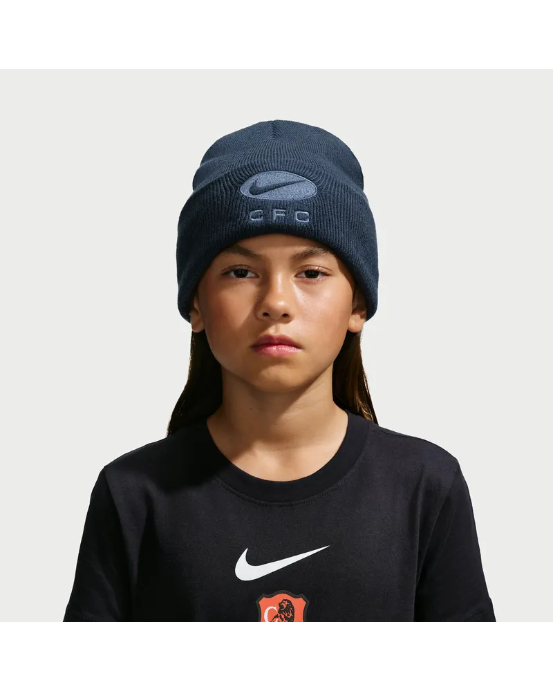 Nike Chelsea Y 2026/27 Peak Beanie Winter Chrome Pack Y  Peak Beanie Winter Chrome Pack - Blau Blau